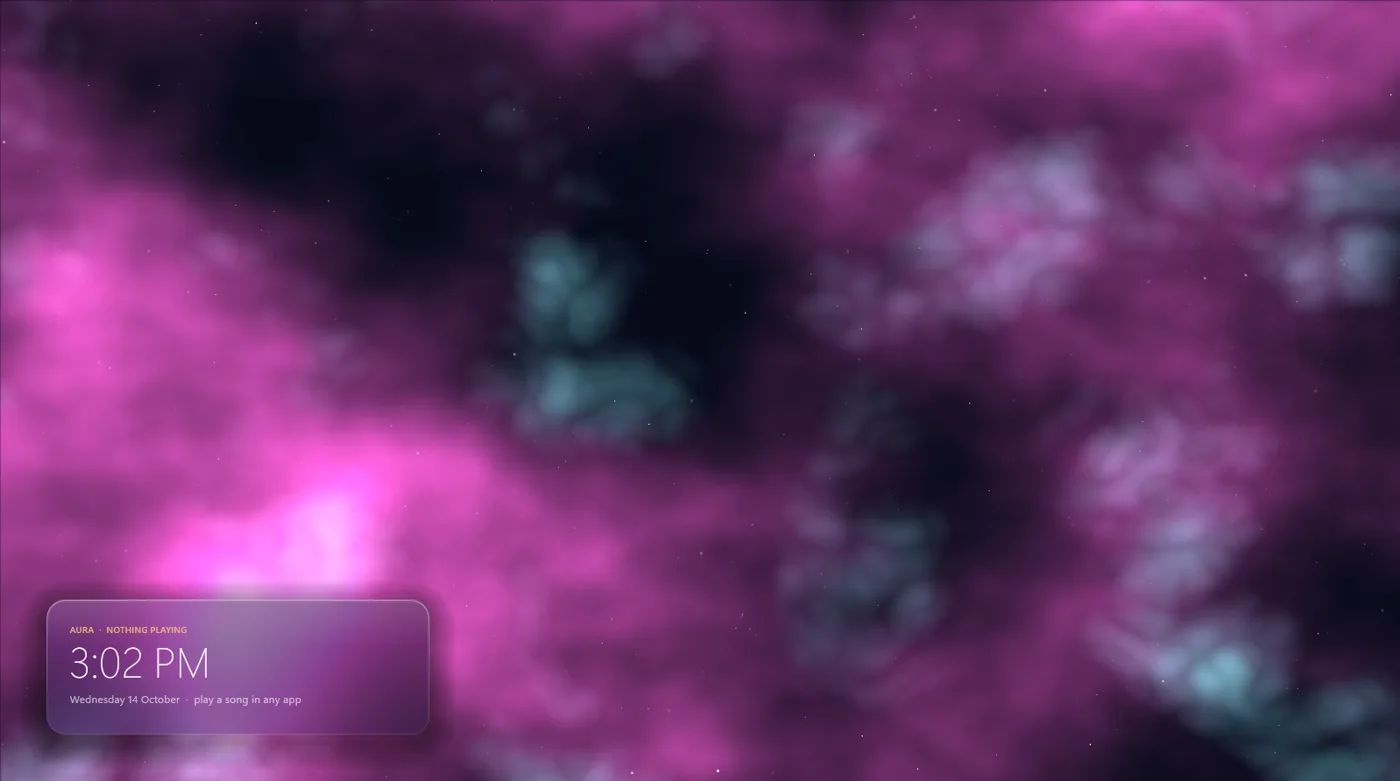 Nebula idle screen